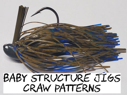 Baby Structure Jigs - Crayfish Patterns - Fireball Outdoor Products