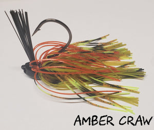 Ball Head Weedless Jig (5/16 oz, 3/8 oz & 7/16 oz) - Crawfish Patterns - Fireball Outdoor Products
