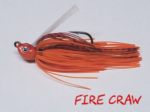 Ball Head Weedless Jig (5/16 oz, 3/8 oz & 7/16 oz) - Crawfish Patterns - Fireball Outdoor Products