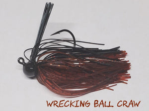 Ball Head Weedless Jig (5/16 oz, 3/8 oz & 7/16 oz) - Crawfish Patterns - Fireball Outdoor Products
