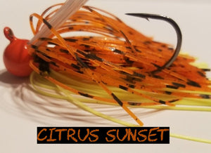 Ball Head Weedless Jig (5/16 oz, 3/8 oz & 7/16 oz) - Crawfish Patterns - Fireball Outdoor Products