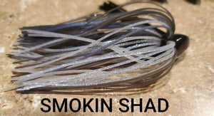 Ball Head Weedless Jigs ( Sizes 1/2 oz, 9/16 oz & 5/8 oz) - Baitfish Patterns - Fireball Outdoor Products