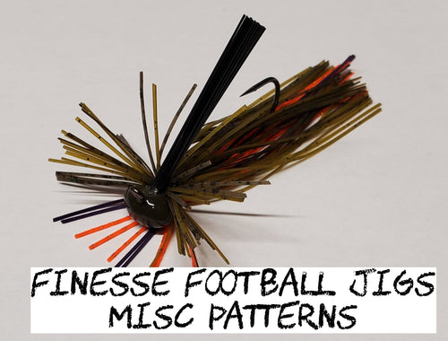 Finesse Football Jigs - Misc Patterns - Fireball Outdoor Products